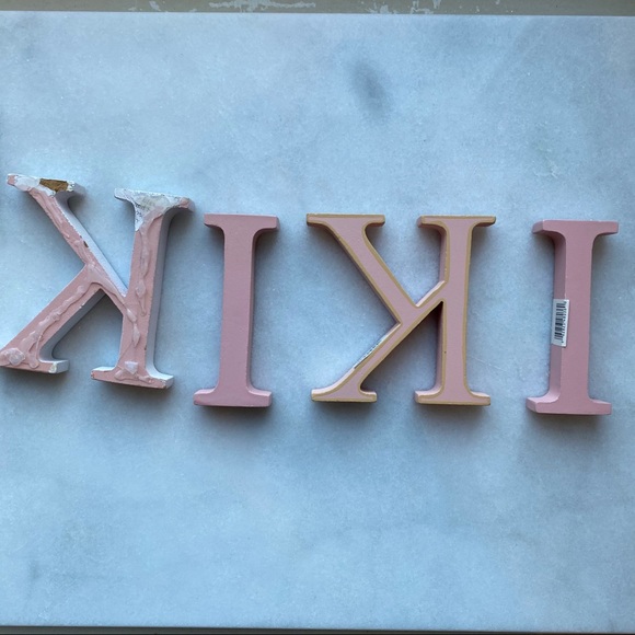 Wooden letters “Kiki” for wall decor - Picture 2 of 4